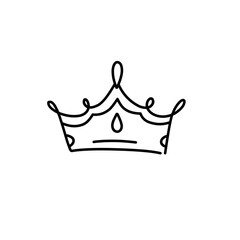 crown hand drawn