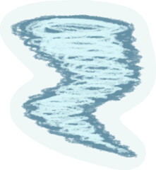 Hurricane tornado weather illustration