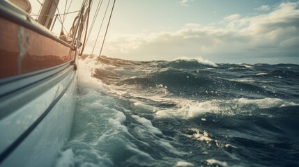 Detailed photography of the marine theme, yachting, travel and recreation