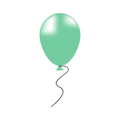 Balloon isolated on a white background.Vector illustration balloon for parties,birthday, weddings.