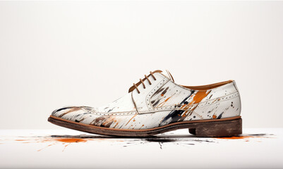 International Shoemaker's Day in white minimalist style, shoe designer.