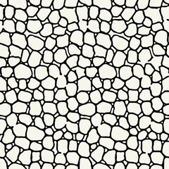 Vector seamless pattern. Abstract dotted texture. Monochrome warped surface. Creative spotty background. Monochrome scattered spots. Can be used as swatch for illustrator.