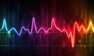 Heartbeat pulse, EKG monitor