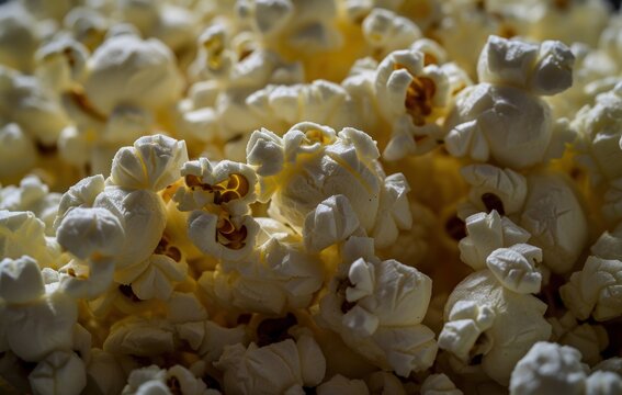a pile of popcorn