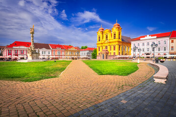 Timisoara, Romania. Union Square, Banat historical region in Europe