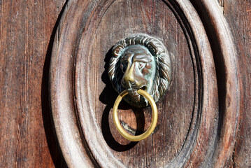 Venice, Italy - Architectural details, door knocker