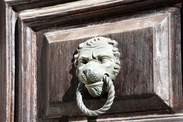 Venice, Italy - Architectural details, door knocker