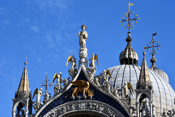 Venice, Italy - domes of St. Mark's Basilica