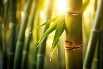 a close up of a bamboo plant