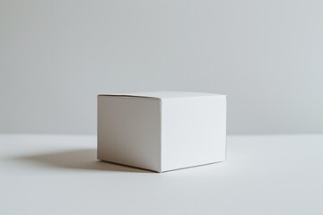 a white box on a white surface
