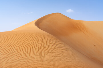 Large sand dune in the Rub al Khali desert, Abu Dhabi, United Arab Emirates