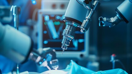 Precision Surgery with a Robotic Arm High-Tech Medical Innovation
