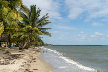 Badkamer foto achterwand Strandparadies in Belize © Madeleine