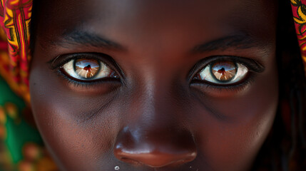 Retrato de mujer con ojos claros