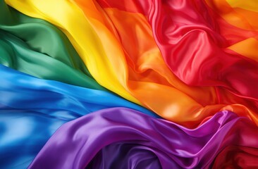 a rainbow colored fabric