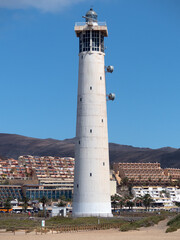 Leuchtturm Morro Jable , Jandia, Fuerteventura, Kanarische Inseln, Spanien