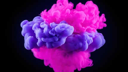 Obraz premium a pink and purple smoke