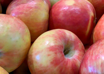 Gala apples close up filling full frame