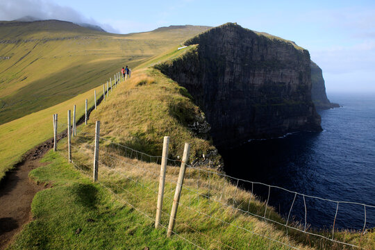 View from trailhead, Gjogv, Faroe islands