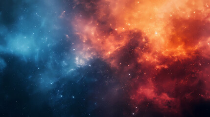 Fototapeta na wymiar background with space, Cosmic Radiance: A Colorful Nebula in Outer Space