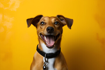 Cheerful dogs with beaming smiles, capturing the essence of canine happiness