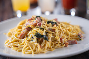 美味しそうなスパゲティ