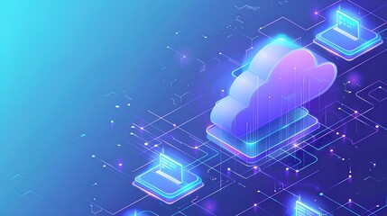 A featured image for a blog post about migrating legacy business applications to a private cloud. generative AI