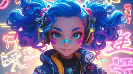 Obraz premium コスプレした3D女性,Generative AI AI画像