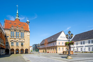 Marktplatz, Bueckeburg, Niedersachsen, Deutschland 