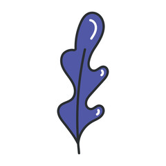 Leaf sketch icon Hand Draw Vector illustration