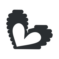 Heart sketch icon Hand Draw Vector illustration