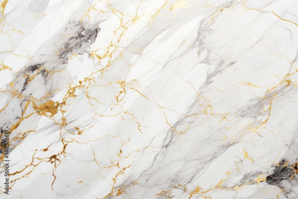 Poster high resolution white gold marble texture for design projects.
