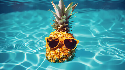 Close up of pineapple on background, healthy eating