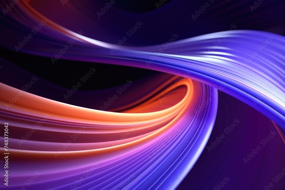 Poster vibrant neon abstract background with glowing lines and colors