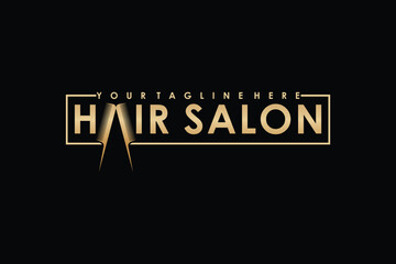 beauty hair cut design with modern concept