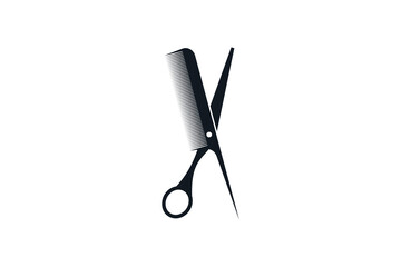 beauty hair cut design with modern concept