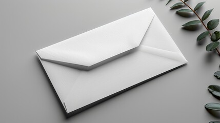 Christmas card with gift box and decorations