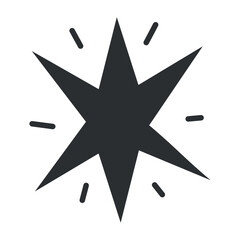 Star sketch icon Hand Draw Vector illustration