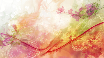 A subtle mellow banner background with a Mother's Day theme 