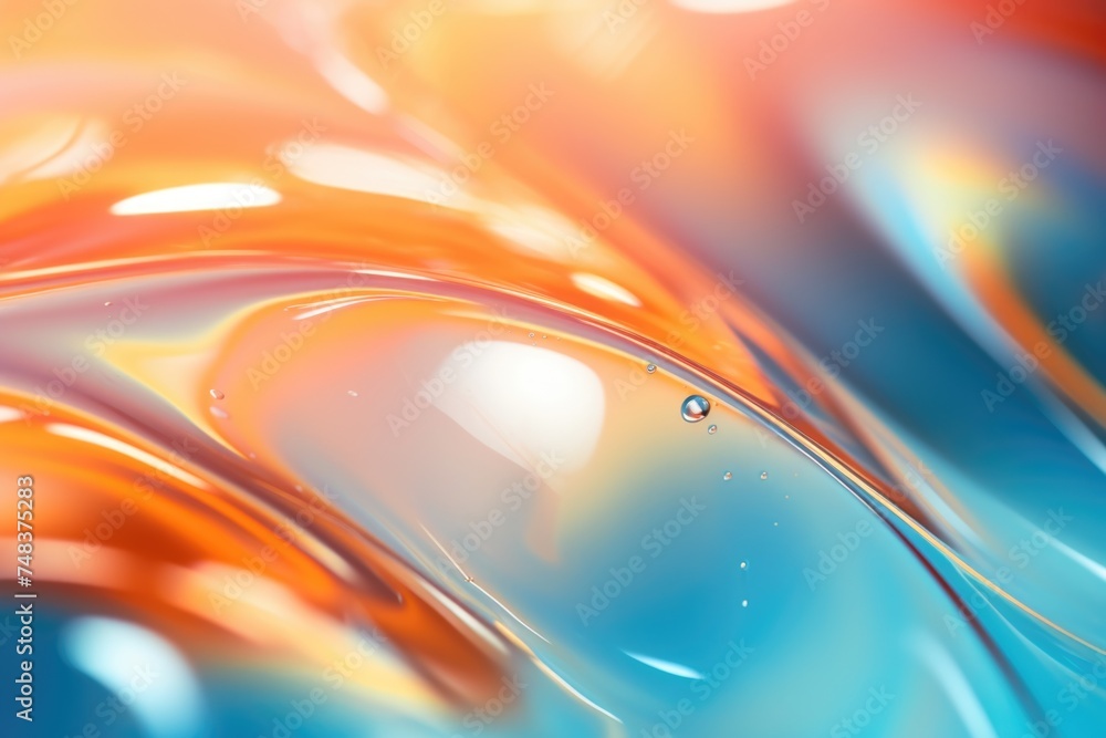 Poster abstract holographic background with trending colors for greeting card.