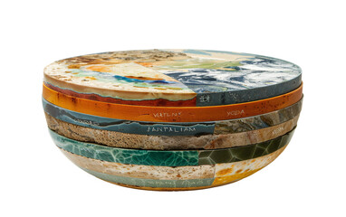 A Diagram Unveiling the Layers of Earth Mysteries Isolated on Transparent Background.