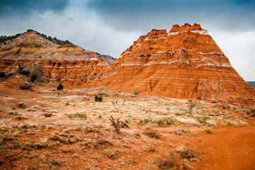 Fototapeta premium Cloudy Day at Palo Duro Canyon State Park, Texas
