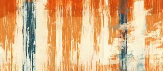 The background features a mixture of orange and white hues with bold blue streaks creating a dynamic and textured visual effect. The blue streaks stand out against the warm tones,