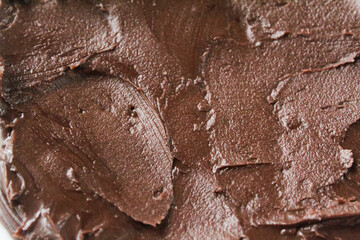 close up of chocolate texture