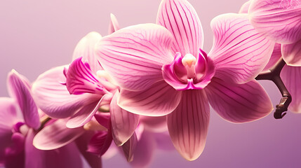 Fototapeta premium Close-up of petal texture showing delicate ridges and velvety softness