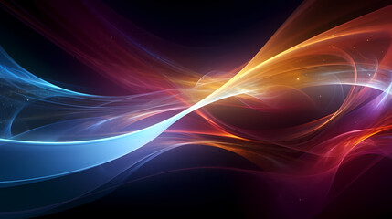 Naklejka premium Quantum entanglement concept with particles and energy flow, entangled particles 3D rendering