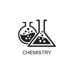 chemistry icon , biology icon vector