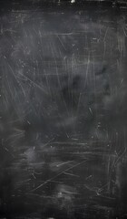 Blackboard chalkboard texture. Empty blank black chalkboard with chalk traces