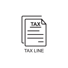 tax line icon , finance icon