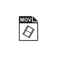 mov file icon , document icon